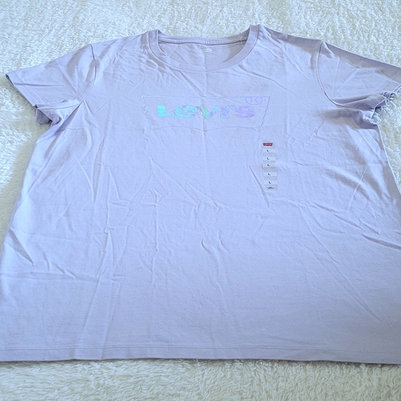 Levi's Light Lavender💜 with Iridescent Logo Tee👕 - NWT - Picture 13 of 15
